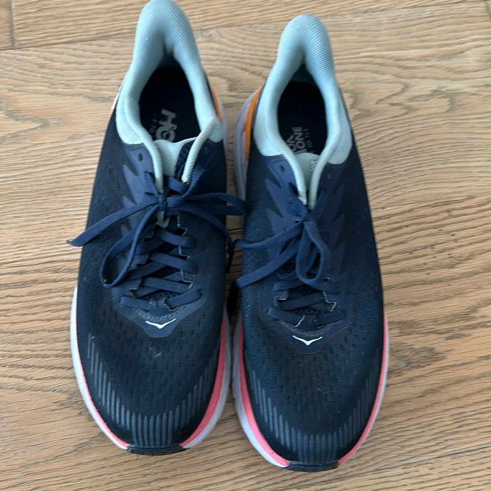 HOKA ONE CLIFTON RUNNING SHOES-worn 2 times